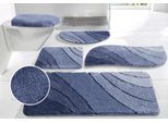 Badematte OTTO HOME "Josie, Badvorleger, Badezimmer Teppich" Gr. 1, blau (verlauf blau), H:20mm, Polyester, Badematten, Badematte, Badteppich, Badematten, rechteckig, rund & als 3-tlg. Set erhältlich