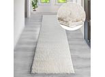 Hochflor-Teppich OTTO HOME "Viva Shaggy, in Standard- und Premium-Qualität, 30 mm oder 45 mm Höhe" Gr. 11, beige (creme), B:67cm H:30mm L:230cm, Kunstfaser, Teppiche, Uni Farben, einfarbig, besonders weich und kuschelig, Kundenliebling