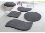 Badematte OTTO HOME "Merida, Badvorleger, Badezimmer Teppich" Gr. 81, grau (dunkelgrau), H:32mm, Kunstfaser, Badematten, Badematte, Badteppich, Uni Farben, rechteckig, rund & als 2-tlg. Set erhältlich