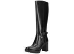 High-Heel-Stiefel NERO GIARDINI "Nero Giardini Stiefel Leder", Damen, Gr. 38, schwarz, Leder, Schuhe
