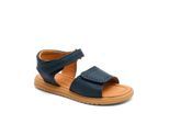 Sandale BISGAARD "Andrea", Mädchen, Gr. 28, marine, Leder, festlich, Schuhe Sandale, Sommerschuh, Mädchen Schuh mit Klett, Größenschablone zum Download