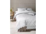 Bettwäsche IRISETTE "Rio 8643", weiß, B/L: 135cm x 200cm, 1 Stk., 1 Stk., Satin, B/L: 80cm x 80cm, 2, Satin, Obermaterial: 100% Baumwolle, Bettwäsche, Bettwäsche, Seidig glänzend, gewebtes Muster, hochwertig