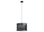 EGLO Hängeleuchte "CREMELLA Pendellampe, Stahl, IP20, E27, Esszimmerlampe, Vintage, Lampe", schwarz, 1, Ø 37cm H: 110cm, 1 Stk., Leuchten, Hängeleuchte, H110 x Ø37 cm, schwarz, 1X40W exkl., Hängeleuchte