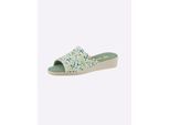 Pantoffel CASUAL LOOKS, Damen, Gr. 39, gelb, bedruckt, Schuhe
