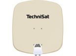 TechniSat DIGIDISH 45 Sat-Schüssel mit Twin-LNB & Wandhalterung, 2 TN beige