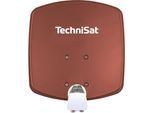 TechniSat DIGIDISH 33 Sat-Schüssel mit Twin-LNB & Wandhalterung, 2 TN ziegelrot