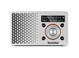 TechniSat DIGITRADIO 1 Tragbares DAB+ & UKW-Radio, Akku silber/orange