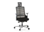 hjh OFFICE High End Bürostuhl SKARIF Stoff / Netzstoff mit Armlehnen (höhenverstellbar)