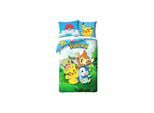 Pokémon Bettwäsche Set aus Baumwolle Bettdeckenbezug 140 × 200 cm