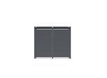 Westmann Mülltonnenbox Tonus 2 2 x 240L Anthrazit 80x132x116cm