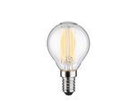 PAULMANN LED-Leuchtmittel "Eco-Line Tropfen 840lm 4W 3000K klar 230V", Energieeffizienz: A (A-G), transparent, L:7,8cm Ø:4,5cm, Leuchtmittel