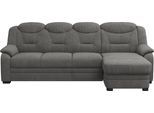 Ecksofa COTTA "Marcus L-Form", grau (anthrazit), B:257cm H:99cm T:162cm, 100% Polyester, Sofas, Ecksofa, wahlweise mit Bettfunktion