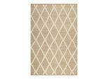 Teppich GREEN LOOOP "Novella", natur beige, B:80cm H:18mm L:300cm, Jute, Teppiche, Teppich, Hochflorteppich, handgewebt, natur, modern, geometrisch