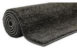Teppich WECON HOME "Wogh", anthrazit, B:120cm H:25mm L:170cm, Polyester, Teppiche, Teppich, Kurzflor, maschinell gewebt, robust, Wohn- & Schlafzimmer, einfarbig