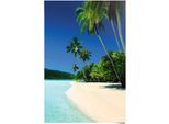 Poster REINDERS "Traum Strand", blau (farbe bild(er): blau), B:61cm H:91,5cm, Papier, Bilder, Poster
