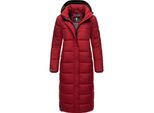 Steppmantel NAVAHOO "Isalie", Damen, Gr. L (40), rot (dunkelrot), Oberstoff: 100% Polyester. Futter: 100% Polyester. Wattierung: 100% Polyester. Ärmelfutter: 100% Polyester, oversize wadenlang, Ärmel ohne Ärmelschlitz Rippstrickbündchen mit innenliegendem Gummizug, Mäntel Steppmantel, zeitloser Wintermantel mit abnehmbarer Kapuze