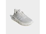 Walkingschuh ADIDAS SPORTSWEAR "CLOUDFOAM FLEX - ELASTIC LACES", Damen, Gr. 42,5, chalk weiß, core weiß, matte silber, Textil, Schuhe Walkingschuh