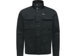 Anorak RAGWEAR "Murpho Vintage", Herren, Gr. M (50), schwarz, Cord, Obermaterial: 100% Baumwolle. Futter: 100% Polyester, gerade hüftlang, hoch geschlossener Ausschnitt, Ärmel mit Ärmelschlitz normaler Saum mit Druckknopf, Jacken, Geradlinige Übergangsjacke mit Brusttaschen
