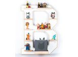 Wandregal BOARTI "Holz Regal Buchstabe B für Toniebox Tonies Figuren", weiß, B:41cm T:19cm, Regale, Wandregal