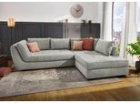 Ecksofa JOCKENHÖFER GRUPPE "Rascasse L-Form, B: 322 cm", hellgrau, B:322cm T:125cm, Korpus: 100% Polyester;Kissen: 100% Polyester, Sofas, Ecksofa, mit Zierkissen, XXL-Sofa