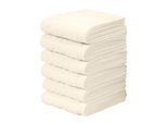 Gaestehandtuecher OTTO HOME "Regona, Gästehandtücher 30x50cm, flauschig und weich, 500 gr/m²", beige (creme), B:30cm L:50cm, Frottier, Obermaterial: 100% Baumwolle, Handtücher, Gaestehandtuecher, Premium Handtücher mit Bordüre, Set, 100% Baumwolle, 5 Jahre Garantie