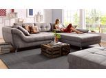 Ecksofa JOCKENHÖFER GRUPPE "San Francisco L-Form, B: 358 cm", braun (schlamm), B:358cm H:91cm T:119cm, Luxus-Microfaser ALCATOP (100% Polyester);Luxus-Microfaser in Antiklederoptik (100% Polyester);Zierkissen: (100% Baumwolle), Sofas, Ecksofa, mit Zierkissen, eingearbeiteter Kaltschaummatte