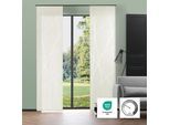 Schiebegardine NEUTEX FOR YOU "BEAM" Gr. 1, beige (creme), B:60cm H:245cm, Polyester, Gardinen, Schiebegardine, Abstraktes Muster