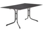 Klapptisch SIEGER, grau (metallfarben, metallfarben, anthrazit), B:95cm H:73cm T:165cm, Tische, Klapptisch