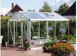 Gewächshaus VITAVIA "Zeus 10000", silber (silberfarben), B:266cm T:399cm, Gewächshäuser, Gewächshaus