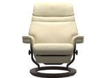 Relaxsessel STRESSLESS "Sunrise", beige (vanilla paloma), B:79cm H:103cm T:78cm, Leder BATICK: BATICK ist ein leicht korrigiertes, durchgefärbtes und genarbtes Möbelleder, bei dem die meisten Unebenheiten und Spuren in der Regel entfernt wurden.;Leder PALOMA: PALOMA ist ein durchgefärbtes Semianilin-Möbelleder mit natürlicher Narbung.;ROHLEDER Stoff Q2 FARON: Ein fester zuverlässiger Bouclé mit ei