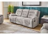 3-Sitzer JOCKENHÖFER GRUPPE "Sylt, B: 220 cm", grau, B:220cm H:103cm T:98cm, Sofas, 3-Sitzer, mit Relaxfunktion und Liegefunktion, Federkern-Polsterung