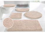 Badematte OTTO HOME "Sanremo, Badvorleger, Badezimmer Teppich, sehr weich" Gr. 14, beige (sand), H:30mm, Polyester, Badematten, Badematte, Badteppich, unifarben, rechteckig, rund & als 3-tlg. Set erhältlich