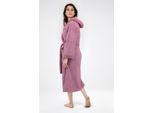 Unisex-Bademantel OTTO HOME "Lillou, ideal für Sauna & Spa, Hotelbademantel, Morgenmantel" Gr. XXL, lila (mauve), L:125cm, Microfaser, Hausmäntel, Unisex-Bademantel, kuschelig weicher Fleece, plüsch, für Damen und Herren, XS-3XL