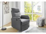 TV-Sessel JOCKENHÖFER GRUPPE "Bristol, B: 72 cm, Sitzhöhe: 50 cm", grau (anthrazit), B:72cm H:103cm T:90cm, Sessel, TV-Sessel, mit elektr. Relaxfunktion & USB-Anschluss, Federkern
