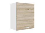 Hängeschrank VCM "Küchenschrank B. 50 cm Hängeschrank Küche Esilo", braun (weiß, sonoma, eiche), B:50cm T:31cm, Obermaterial: 100% Holz Wood., Schränke, Hängeschrank