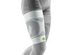 Bandage BAUERFEIND "Compression Sleeves Upper Leg", Gr. S Umfang: 45cm - 57cm, grau (weiß, grau), Obermaterial: 57% Baumwolle, 41% Polyester, 2% Elasthan, Bandagen Bandage, mit Kompression