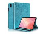 Kunstleder für Samsung Galaxy Tab S11 Ultra Baum Design Blau