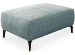 Hocker JOCKENHÖFER GRUPPE "Salo, B: 114 cm", blau (hellblau), B:114cm H:46cm T:81cm, Hocker, Hocker, im Retrolook mit Wellenunterfederung und frei im Raum stellbar