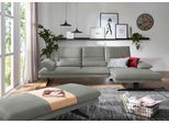 Ecksofa W.SCHILLIG "broadway, Designsofa mit tollem Sitzkomfort", grau (grau s37), B:291cm H:94cm T:164cm, Stoff S37 (100% Polyester): Luxus-Microfaser in Lederoptik, Sofas, Ecksofa, Sitztiefenverstellung, Kopfteil- & Seitenteilverstellung, Breite 291cm