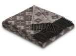 Wohndecke BIEDERLACK "Plaid Primo", grau (anthrazit), B:150cm L:200cm, Baumwolle, Polyacryl, Polyester, Wohndecken, Wohndecke, Kaschmir-Wolle-Mix
