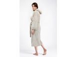Unisex-Bademantel OTTO HOME "Lillou, ideal für Sauna & Spa, Hotelbademantel, Morgenmantel" Gr. L, beige (sand), L:125cm, Microfaser, Hausmäntel, Unisex-Bademantel, kuschelig weicher Fleece, plüsch, für Damen und Herren, XS-3XL