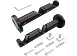 Kombiträger LIEDECO Gr. 1, schwarz, Ø:1,6cm, Gardinenstangenhalterungen, Kombiträger, Innenlaufprofil Ø 16 mm