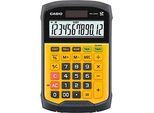 Casio Tischrechner WM-320MT, 12 Stellen, 1 Zeile, LC-Display, Steuerberechnung, Gewinnermittlung, Batterie-/Solarbetrieb, B 109 x H 169 mm, gelb-schwarz