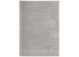 Novel Webteppich, Hellgrau, Kunststoff, Uni, rechteckig, 160x230 cm, Oeko-Tex® Standard 100, Global Recycled Standard (Grs), für Fußbodenheizung geeignet, Teppiche & Böden, Teppiche, Moderne Teppiche