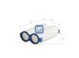 UFI Luftfilter 27tub01 Filtereinsatz 68mm für Fiat