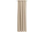 Vorhang nach Maß NEUTEX FOR YOU "EVA", beige (hellbeige), B:142cm H:275cm, Obermaterial: 100% Polyester, Gardinen nach Maß, Uni-Voile mit elegantem Glanz