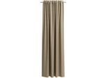 Vorhang nach Maß NEUTEX FOR YOU "VELVETDREAM", beige (leinen), B:137cm H:230cm, Jacquard, Obermaterial: 100% Polyester, Gardinen nach Maß, Uni Blackout mit samtiger Oberfläche