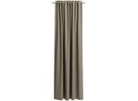 Vorhang nach Maß NEUTEX FOR YOU "ARUBA", beige (dunkelbeige), B:137cm H:270cm, Jacquard, Obermaterial: 100% Polyester, Gardinen nach Maß, Uni Dimout, hochwertige Webstruktur
