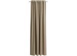 Vorhang NEUTEX FOR YOU "BELMONDO", beige (leinen), B:138cm H:175cm, Polyester, Gardinen, Uni mit samtiger Oberfläche, nach Maß