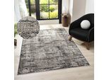 Teppich OTTO HOME "Selin" Gr. 4, grau, B:160cm H:9mm L:230cm, Kunstfaser, Teppiche, Teppich, dezenter Glanz, Schrumpf-Garn-Effekt, im Vintage-Look, dichte Qualität